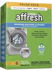 Affresh Washing Machine Cleaner, For Whirlpool, Maytag & Amana, – 6 Tablets