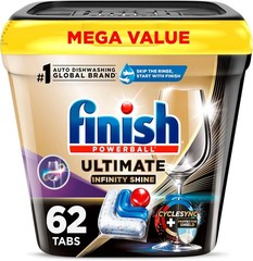 Finish Ultimate Infinity Shine Dishwasher Pods, No Pre-Rinse Dishwasher Detergen