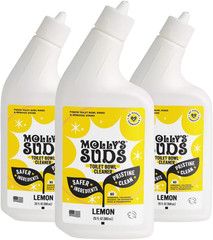 Toilet Bowl Cleaner (Non-Bleach) | 98% Plant-Based Gel Formula Freshens, Removes