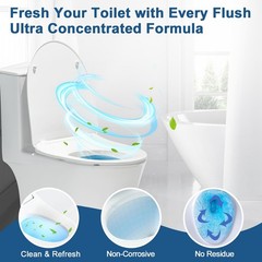 30 Tabs Toilet Bowl Cleaner Tablets Blue Septic-Safe Hard Water Stain Remove…