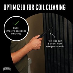 – Refrigerator Coil Cleaning Brush – Black