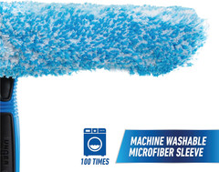 Professional Connect and Clean 2-In-1 Squeegee and Scrubber, 14” Window Cleaning