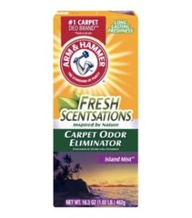 6 Box Arm & Hammer Fresh Scentsations Island Mist Carpet Odor Eliminator Powder