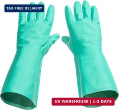 Nitrile Rubber Cleaning Dishwashing Gloves, Extra Extra Large XXL (1 Pair