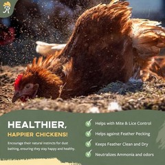 Chicken Dust Bath – 7lbs, Natural Dust Bath for Chickens – Ideal Chicken Dus…