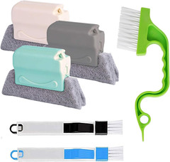 Window Groove Cleaning Brushes Tools,6 Pcs Household Deep Cleaning Tool,Magic Wi