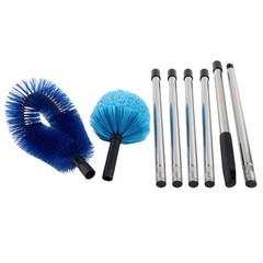 Bristled Head Stainless Steel Ceiling Broom Perfect for Deep Cleaning Tasks