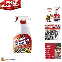 Eco-Friendly Lemon Scented Multi-Surface Cleaner Spray 32oz for Grease Removal