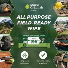 Marie Originals Heavy Duty Hand Wipes, Auto Mechanic, Outdoor Wipes 10ct