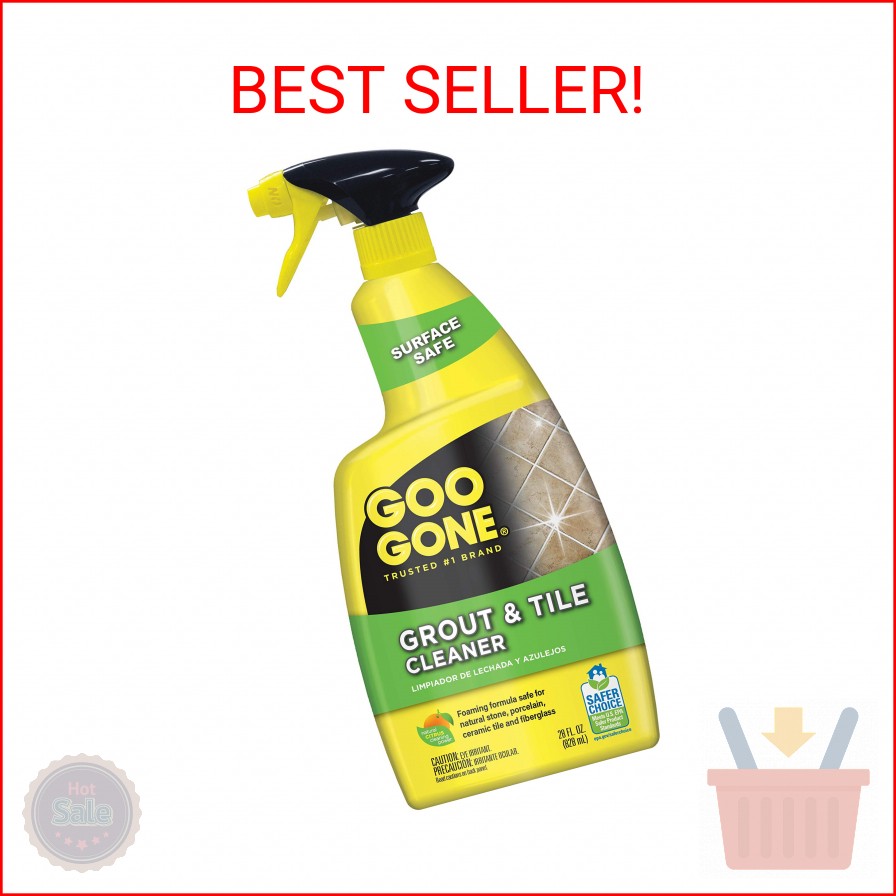 Goo Gone Grout & Tile Cleaner – 28 Ounce – Removes Tough Stains Dirt Caused By M
