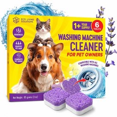 Washing Machine Cleaner Tablets for Pet Owners, Front&Top Load Washer Deep Cl…