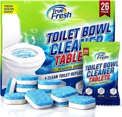 Toilet Bowl Cleaner Tablets, 26 Pack, Septic Safe, Ocean Scent |