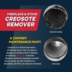 Rutland Fireplace & Chimney Cleaner – 2 lb Granular Creosote Remover with Cherry