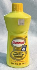 Vtg Glamorene Heavy Duty Cleaner Rugs & Upholstery 16 fl oz Bottle Nearly Full