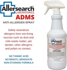 Anti-Allergen Spray 32oz Neutralizes Dust Mite Pollen Pet Dander Multi-Surface