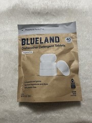 Blueland Fragrance-Free Dishwasher Detergent Tablets, 40 Count Plastic Free