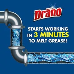 Kitchen Granules Drain Clog Remover and Cleaner Unclogs Grease Blockage 17.6 oz.