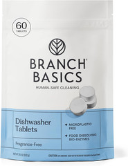 Branch Basics Dishwasher Tablets – 60 Ct | Plastic-Free, Fragrance-Free, Human-S