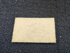 (QTY 160) GuestSupply 0020404 Light Duty Scour Pad, 3X5 White