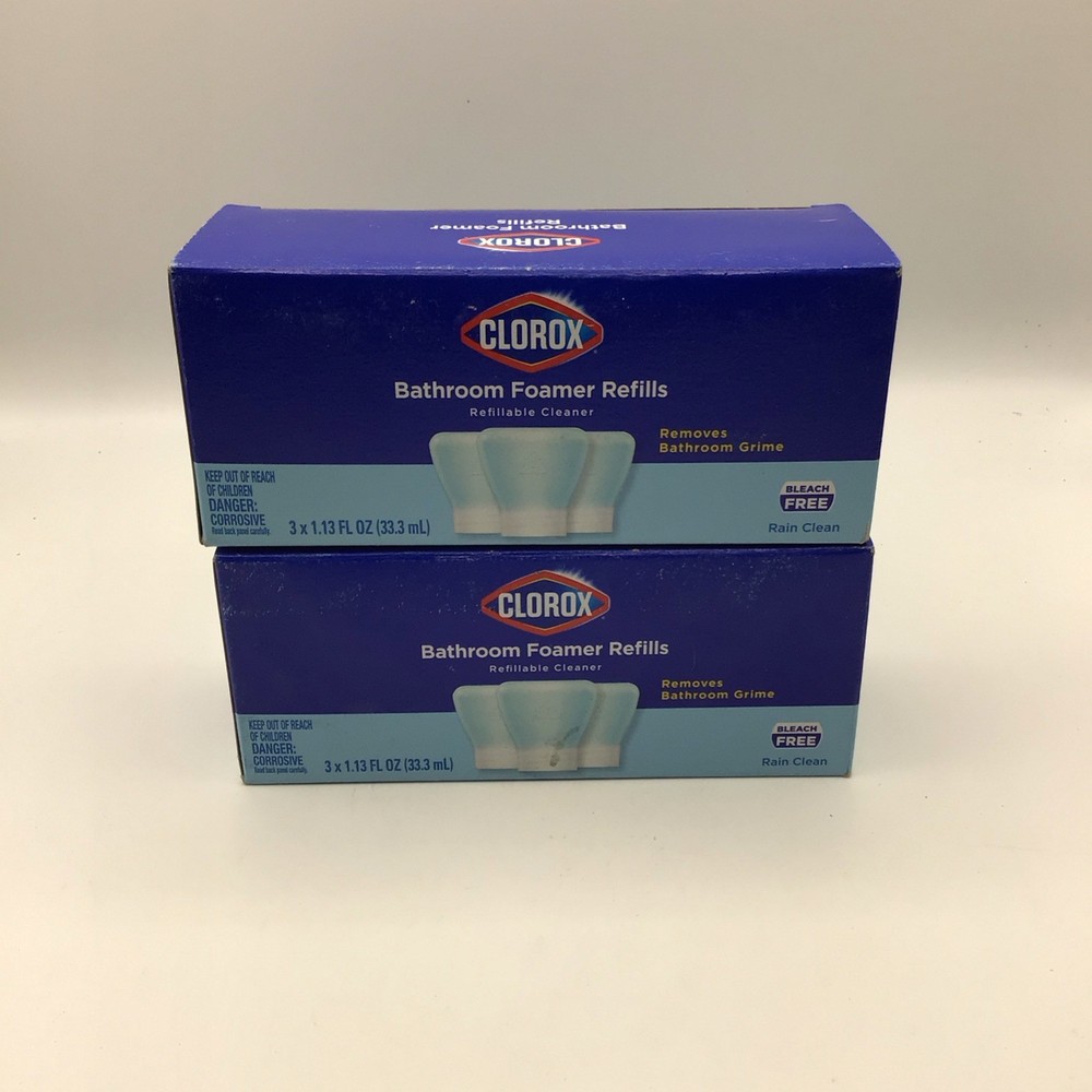 (2) Clorox Bathroom Foamer Refill Pods Pack of 6 Concentrated Cleaner System