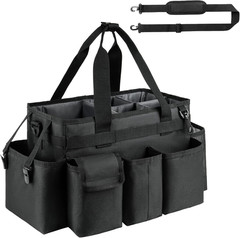 Cleaning Caddy,Cleaning Bag for Housekeepers,Cleaning Supplies Organizer with Ha