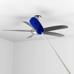 Microfiber Ceiling Fan Duster & Cobweb Cleaning Brush Cleaner Kit Extension Pole