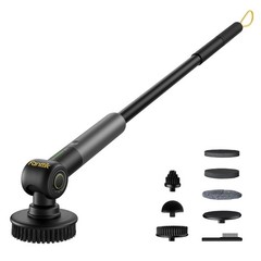 Flip G9 Scrubber, VoltiPulse Motor, Dual-Speed Cleaner with 6 Brush Heads, Ad…