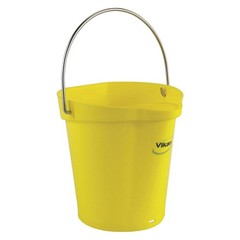 VIKAN 56886 Hygienic Bucket,1 1/2 gal,Yellow 31CF48