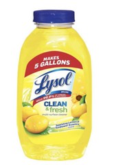 100 Bottles 10.75oz Ea Lysol Clean & Fresh Multi-Surface Cleaner,Lemon/Sunflower
