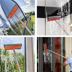 Window Squeegee for Window Cleaning, Squeegee Window Cleaner Tool 2 in 1 Car …