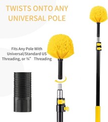 Cobweb Duster Spider Web Cleaning Tool, Indoor & Outdoor Use, Fits 3/4 Inch Acme