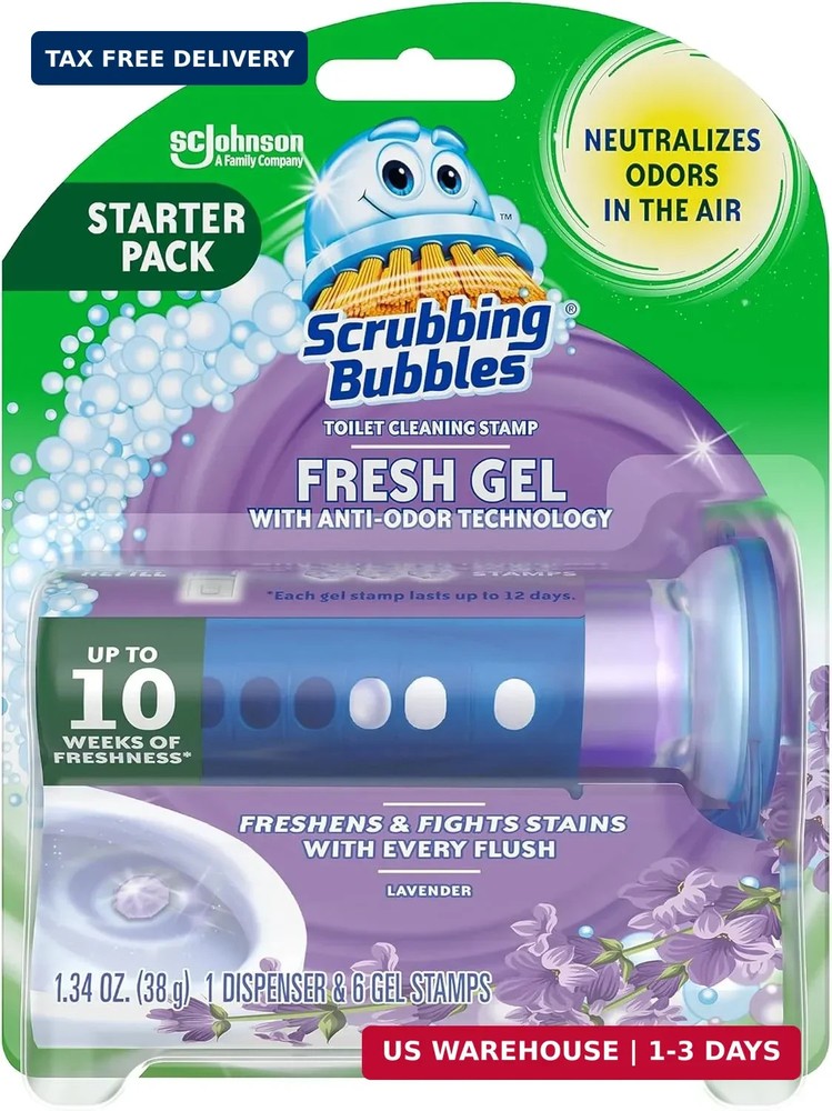 Scrubbing Bubbles Fresh Gel Toilet Bowl Cleaning Stamps, Helps Keep Toilet Clean