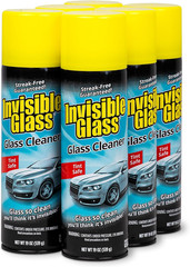 Invisible Glass 91164-6PK Premium Aerosol Glass Cleaner Spray for Car Windshield