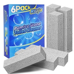 Riuja 6 Pack Pumice Stone Toilet Bowl Cleaner, Pumice Stone for Cleaning