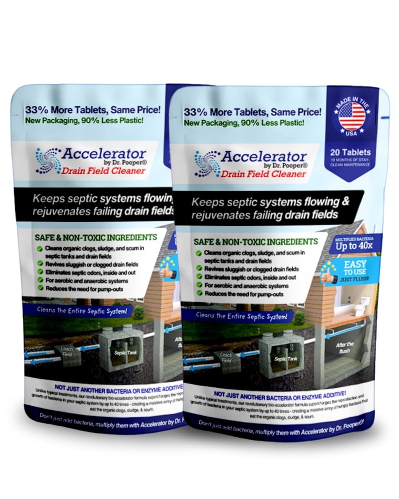 Septic Tank Drain Field Cleaner Tablets – Fast-Acting, Powerful Formula