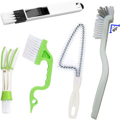 Window Track Cleaning Brush Kit – 5 Pack Multifunctional Handheld Crevice Bru…