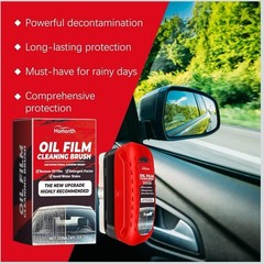 Homonth Automotive Oil Film Cleaning Remover Brush Glass Windshield Cleaner Tool