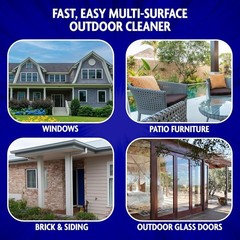 Pack of 2 Hose-End Outdoor Window & Glass Cleaner Concentrate (32 oz)