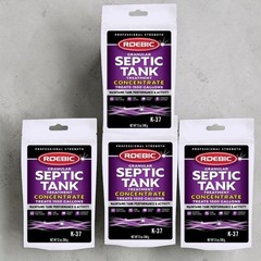 4 PK Roebic K-37-BAG Granular Septic Tank Treatment: Concentrated Removes Clogs,