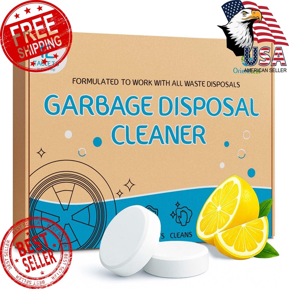 ORIENTLEAF Garbage Disposal Cleaner and Deodorizer Tablets 20g 1 Year Supply …