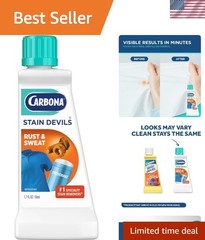 Fragrance-Free 1.7 Fl Oz Stain Devils – Fabric-Safe Rust & Perspiration Cleaner