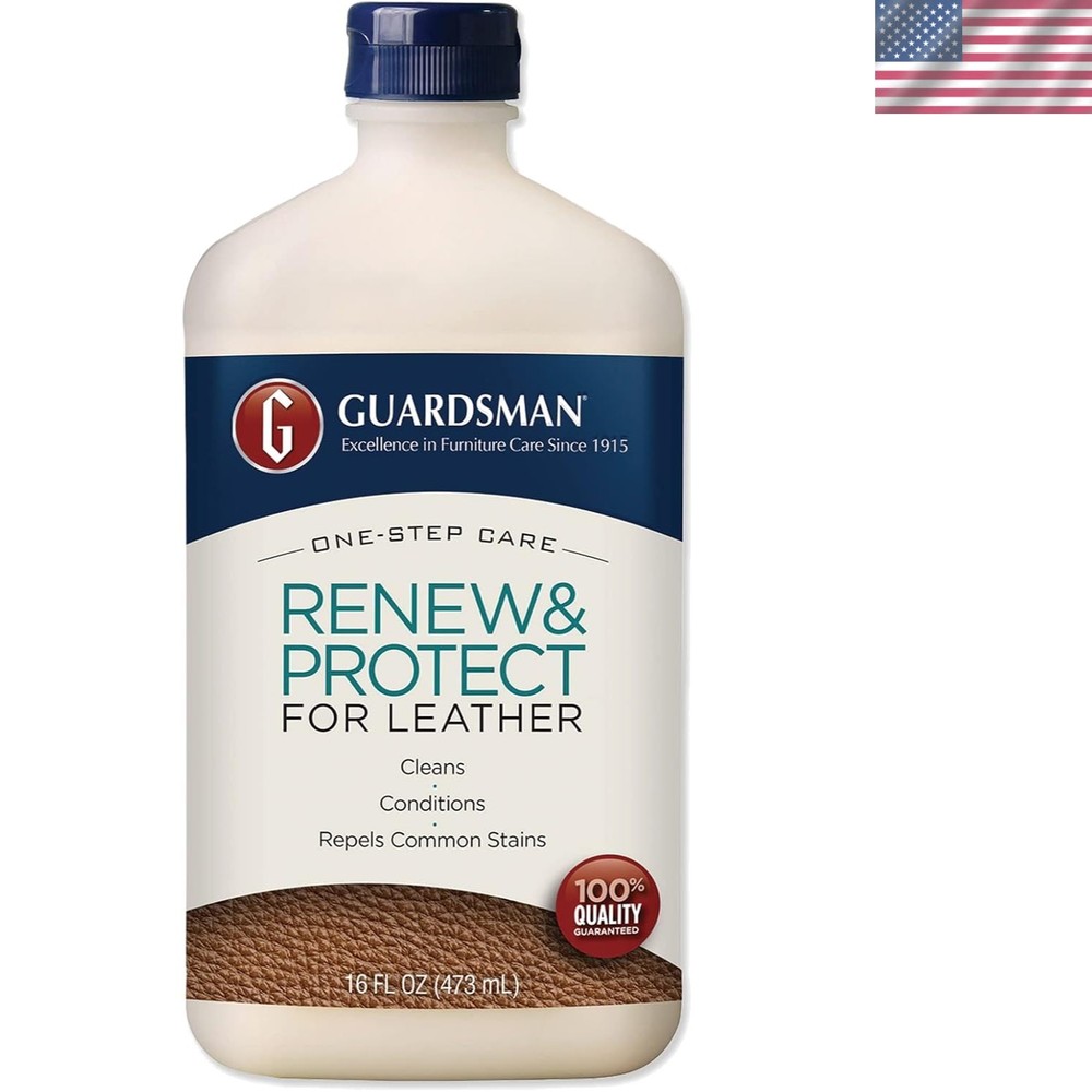 Water Repellent Guardsman Renew & Protect Leather Cleaner, 16 Fl Oz – Unscented