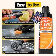Scratch Repair and Swirl Remover Car Paint Scratch Remover & Restorer Kit wi…