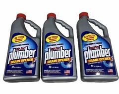Mister Plumber Drain Opener Drain Cleaner 32 OZ Each Bottles 3 PACK