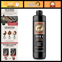 Leather Conditioner & Cleaner 32oz – Restore, Polish & Protect Smooth Leather –