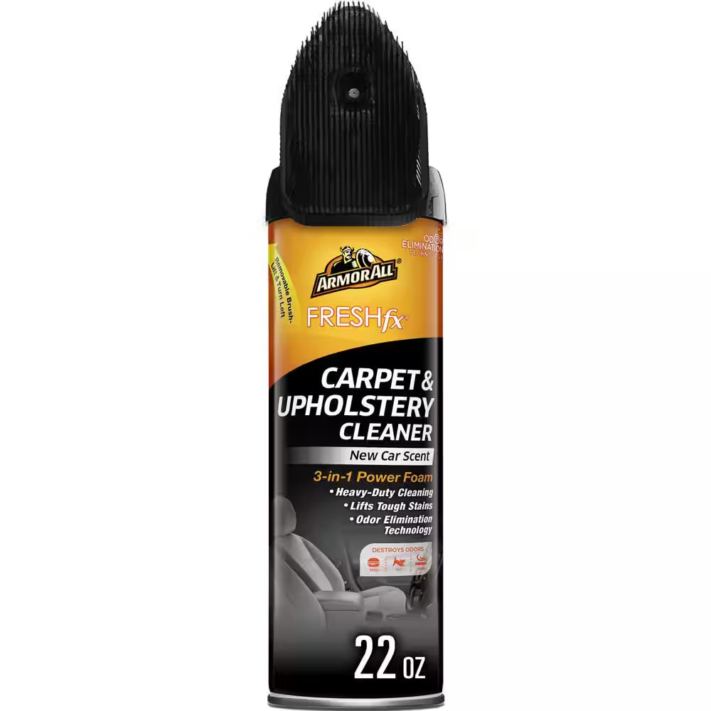 Fresh Fx 22 Oz. Power Foam Carpet and Upholstery Cleaner – New Car Scent