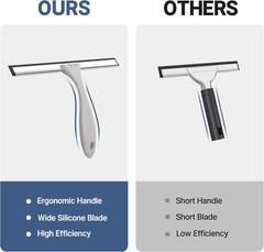 Squeegee for Shower Glass Door, All-Purpose Squeegee, 10 Inches