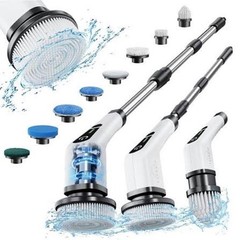 Cordless Floor Replaceable Shower Cleaning Brush Electric Spin Scrubber