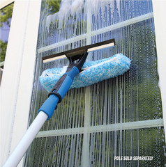 Professional Connect and Clean 2-In-1 Squeegee and Scrubber, 10” Window Cleaning