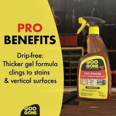 Pro-Power Heavy Duty Tape, Adhesive&Grease Remover Spray Gel,Orange Citrus Scent